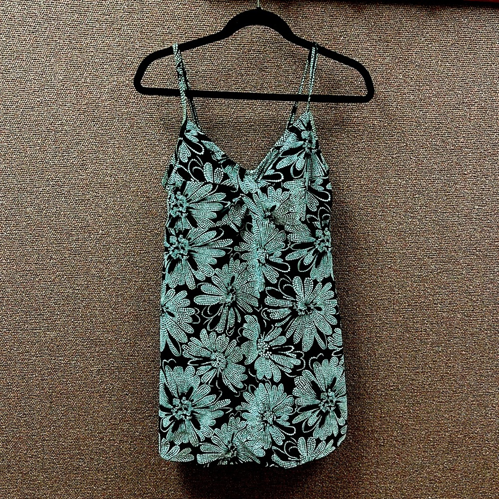 Croft & Barrow back & white swim dress 14